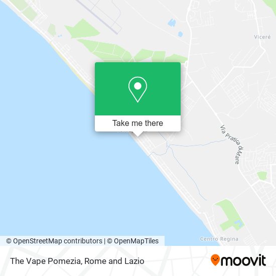 The Vape Pomezia map