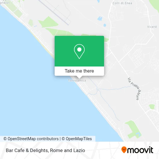 Bar Cafe & Delights map