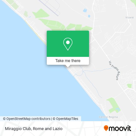 Miraggio Club map