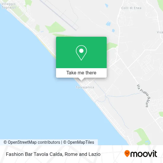 Fashion Bar Tavola Calda map