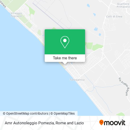 Amr Autonoleggio Pomezia map