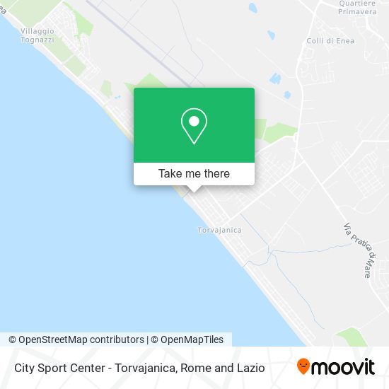 City Sport Center - Torvajanica map