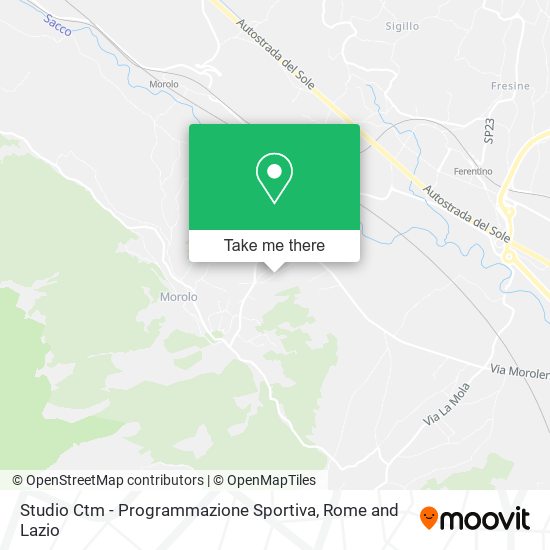 Studio Ctm - Programmazione Sportiva map