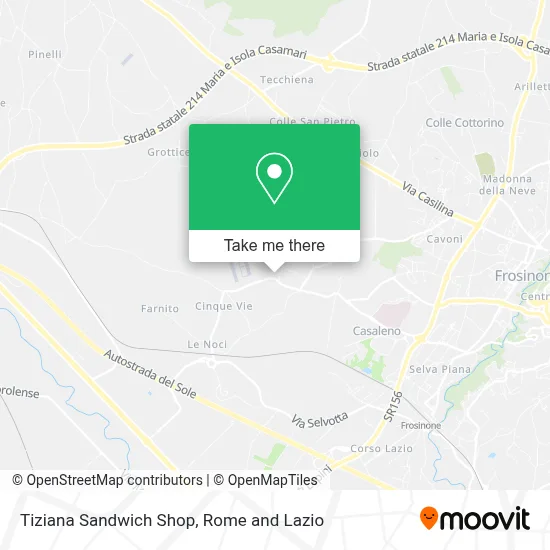 Tiziana Sandwich Shop map