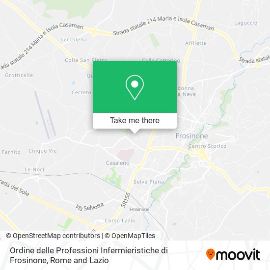 Ordine delle Professioni Infermieristiche di Frosinone map