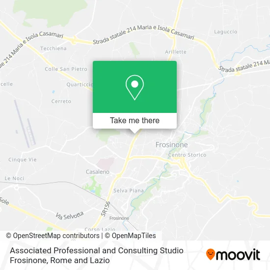 Associated Professional and Consulting Studio Frosinone map