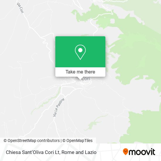 Chiesa Sant'Oliva Cori Lt map