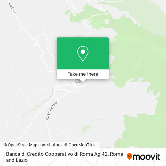 Banca di Credito Cooperativo di Roma Ag.42 map