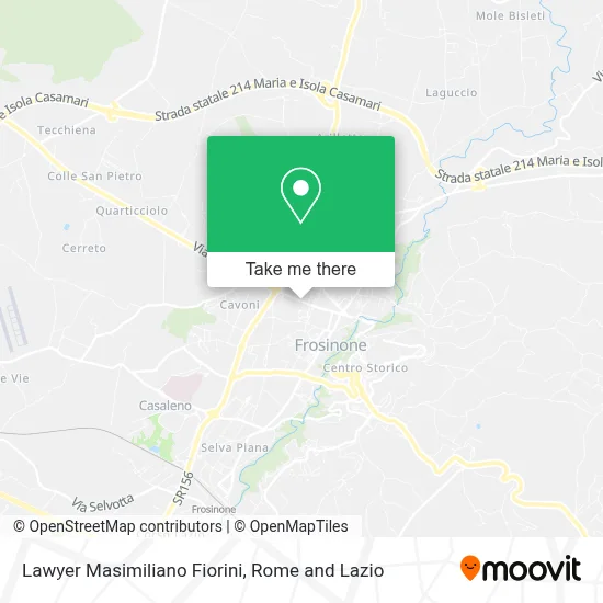 Lawyer Masimiliano Fiorini map