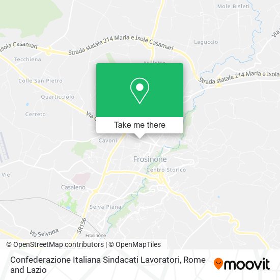 Confederazione Italiana Sindacati Lavoratori map