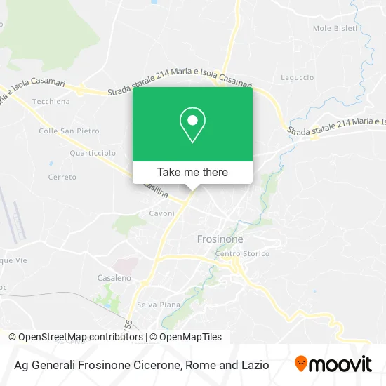 AG Generali Frosinone Cicerone map