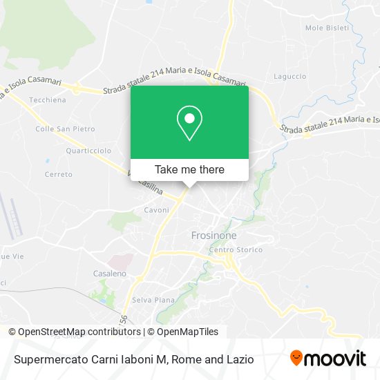 Supermercato Carni Iaboni M map