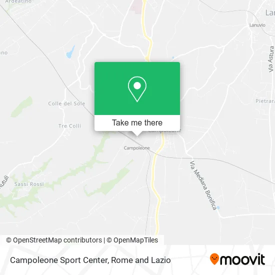 Campoleone Sports Center map