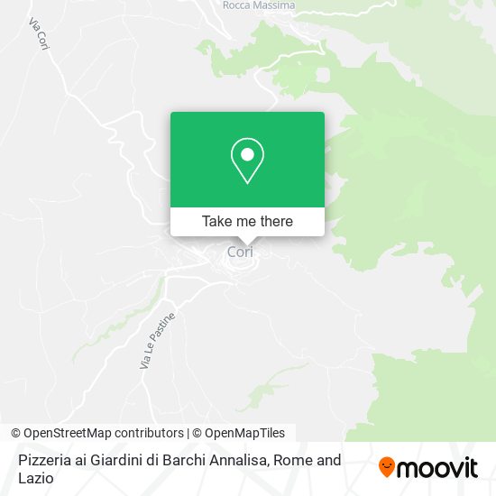 Pizzeria ai Giardini di Barchi Annalisa map