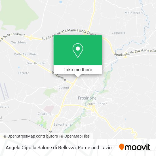 Angela Cipolla Salone di Bellezza map