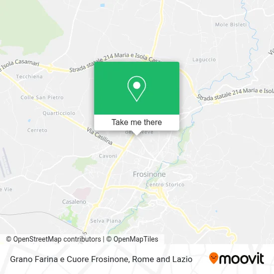 Grano Farina e Cuore Frosinone map