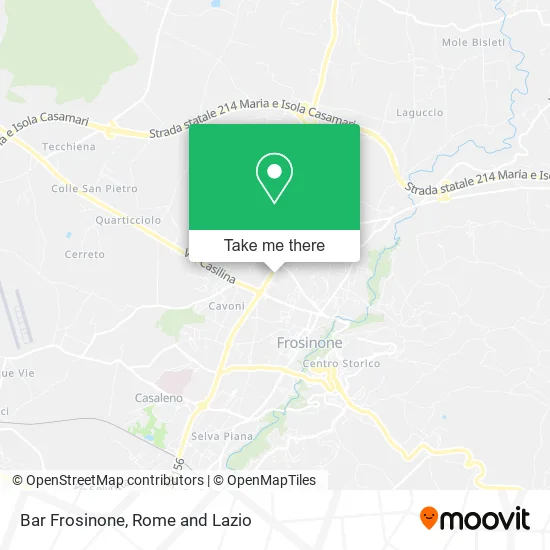 Frosinone Bar map