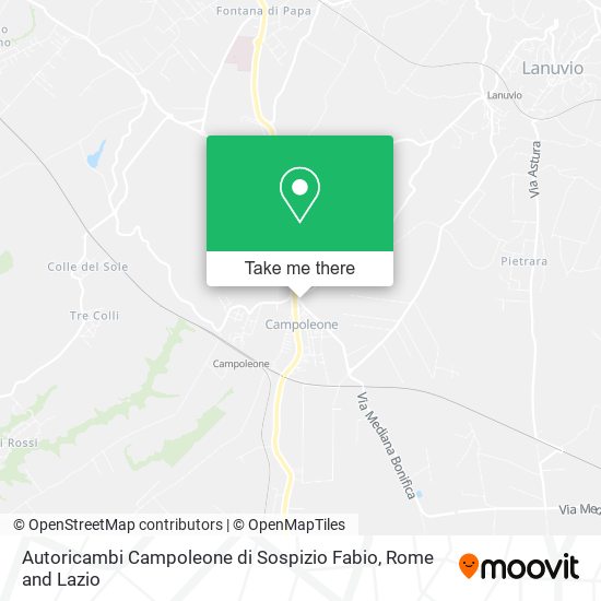 Autoricambi Campoleone di Sospizio Fabio map