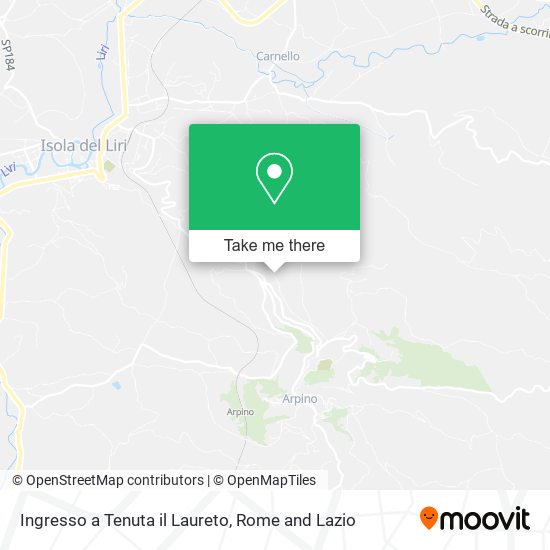 Ingresso a Tenuta il Laureto map