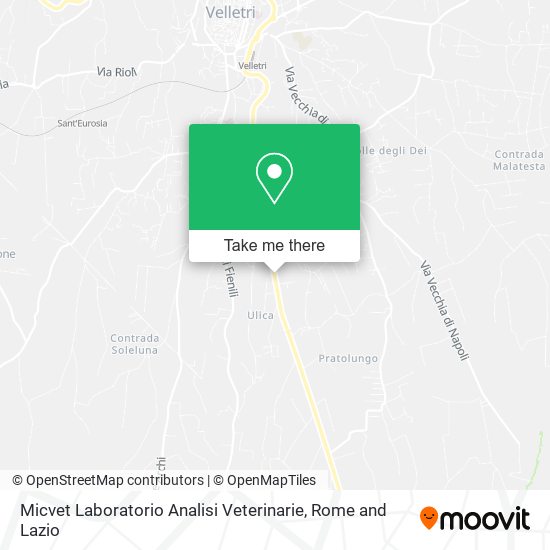 Micvet Laboratorio Analisi Veterinarie map