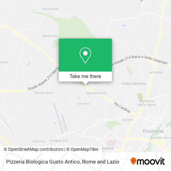 Pizzeria Biologica Gusto Antico map