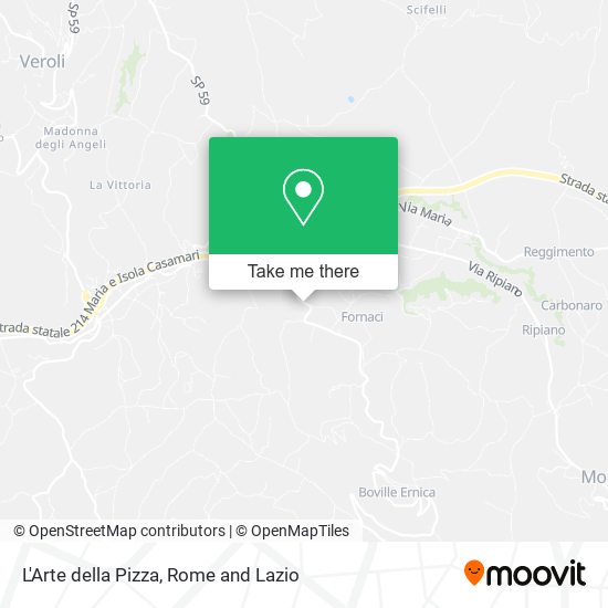 L'Arte della Pizza map