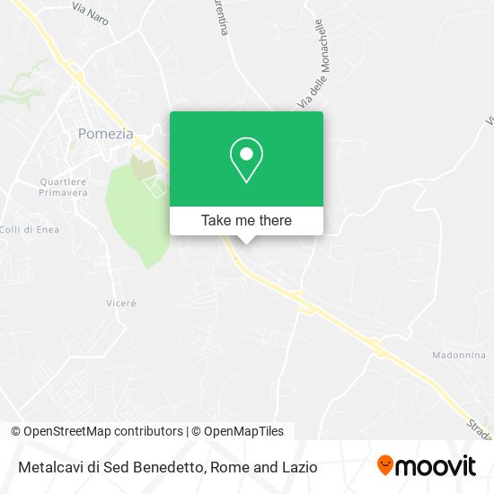 Metalcavi di Sed Benedetto map