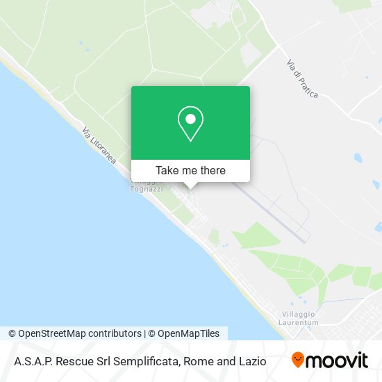 A.S.A.P. Rescue Srl Semplificata map