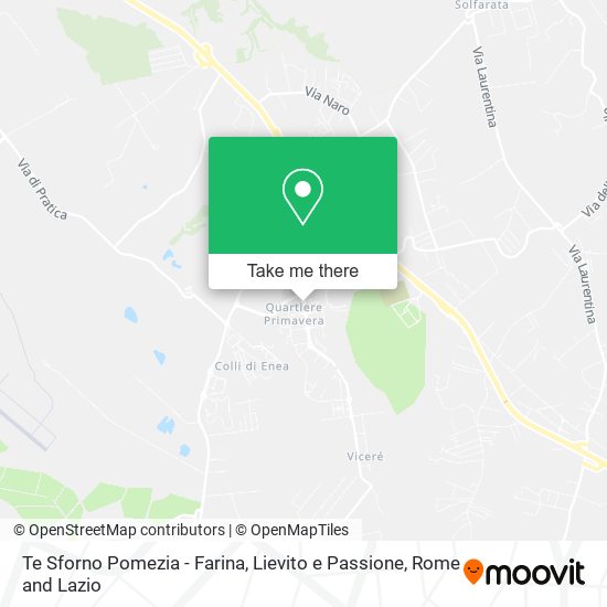 Te Sforno Pomezia - Farina, Lievito e Passione map