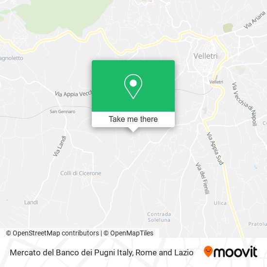 Mercato del Banco dei Pugni Italy map