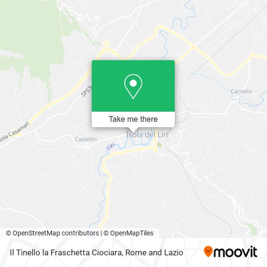 Il Tinello la Fraschetta Ciociara map