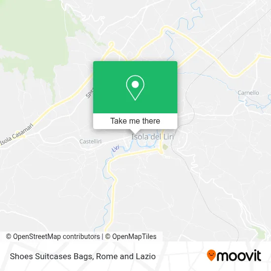 Shoes Suitcases Bags map