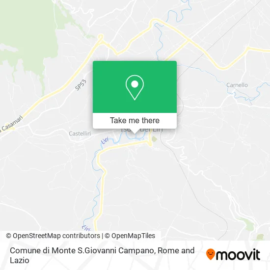 Municipality of Monte San Giovanni Campano map