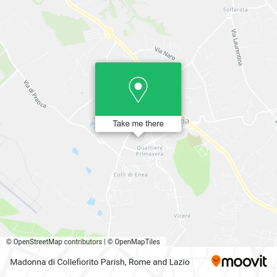 Madonna di Collefiorito Parish map