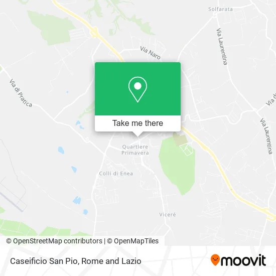 San Pio Cheese Factory map