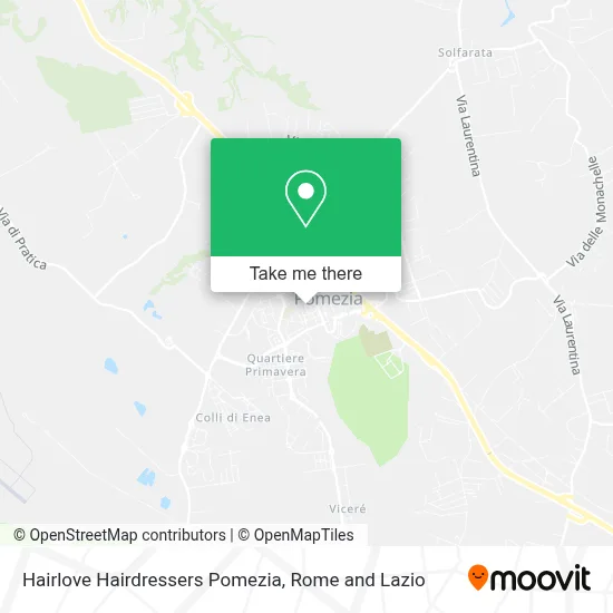 Hairlove Hairdressers Pomezia map
