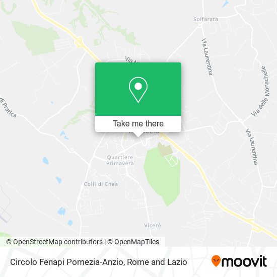 Circolo Fenapi Pomezia-Anzio map