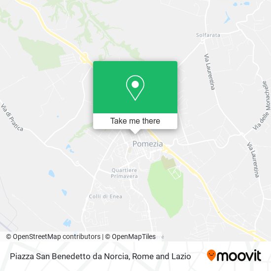 Piazza San Benedetto da Norcia map