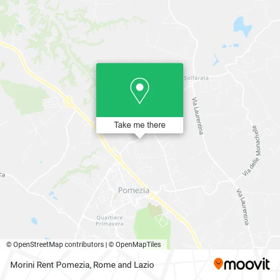 Morini Rent Pomezia map