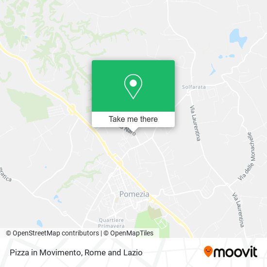 Pizza in Movimento map