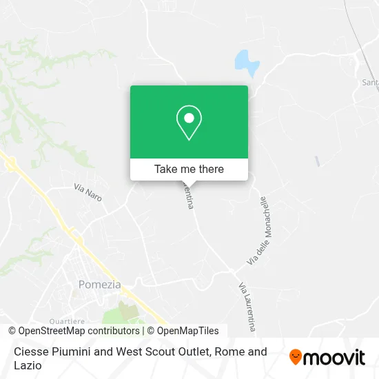 Ciesse Piumini and West Scout Outlet map