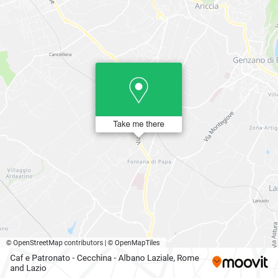 Caf e Patronato - Cecchina - Albano Laziale map