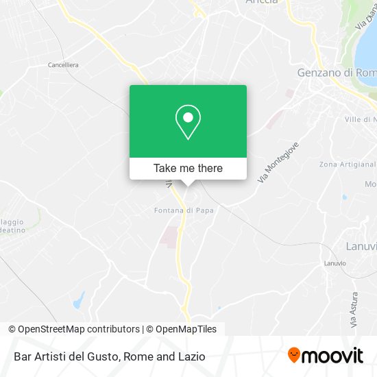 Bar Artisti del Gusto map