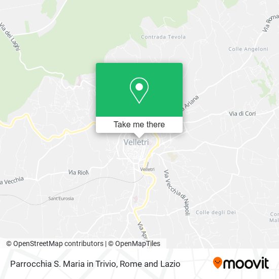 Parrocchia S. Maria in Trivio map