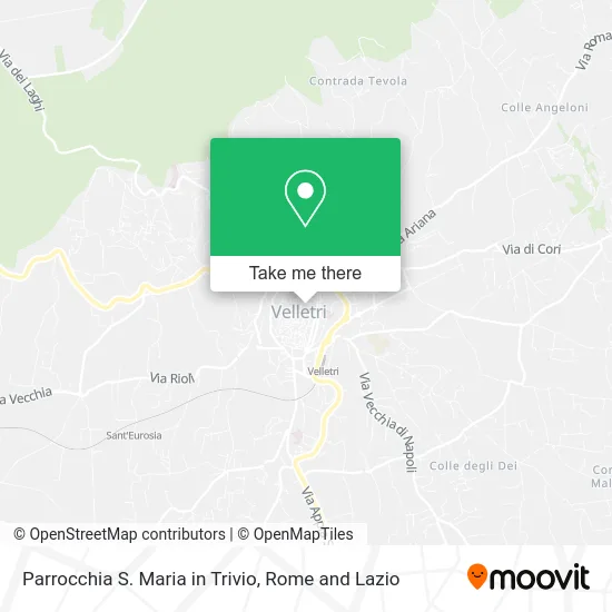 Saint Mary in Trivio Parish map