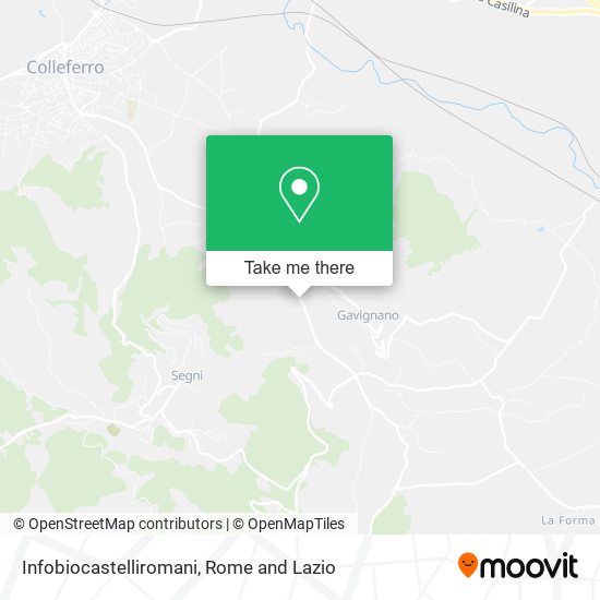 Infobiocastelliromani map