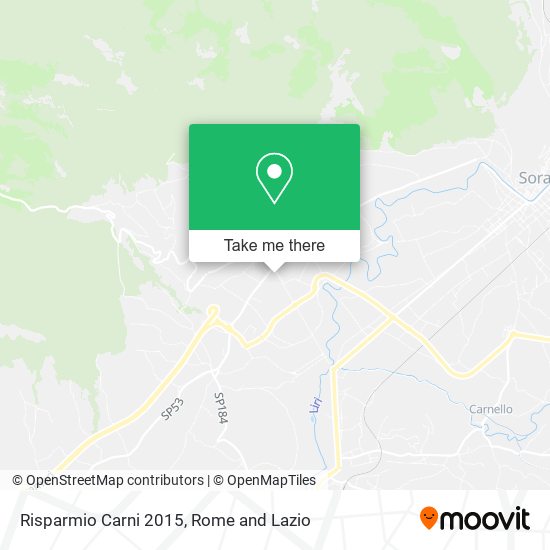 Risparmio Carni 2015 map