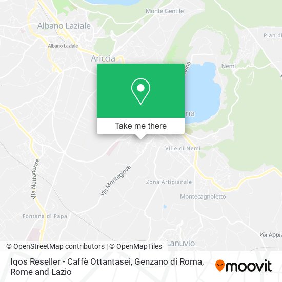 Iqos Reseller - Caffè Ottantasei, Genzano di Roma map