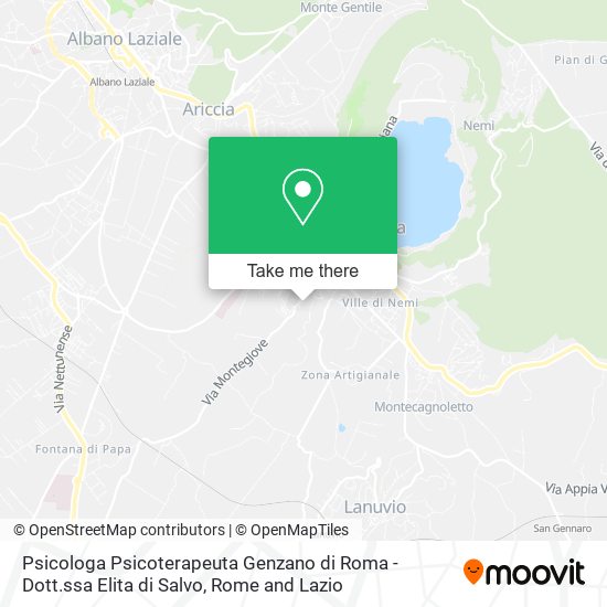 Psicologa Psicoterapeuta Genzano di Roma - Dott.ssa Elita di Salvo map