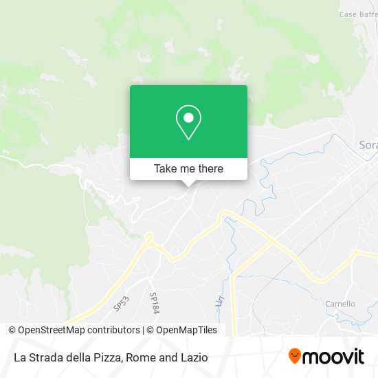 La Strada della Pizza map